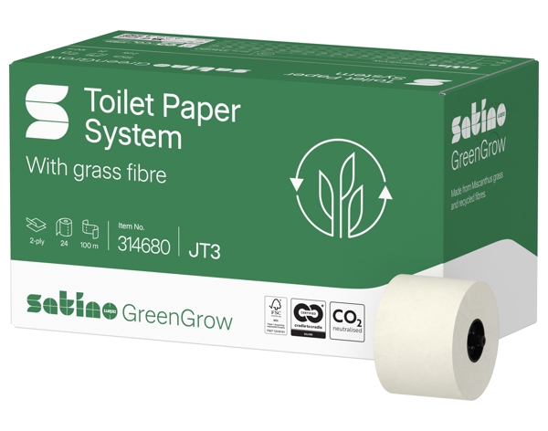 Satino GreenGrow Compact Toilettenpapier Grossrolle - JT3 System