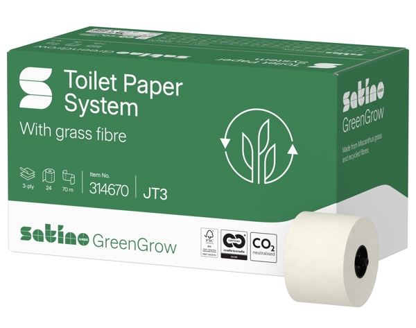 Satino GreenGrow Compact Toilettenpapier Grossrolle - JT3 System