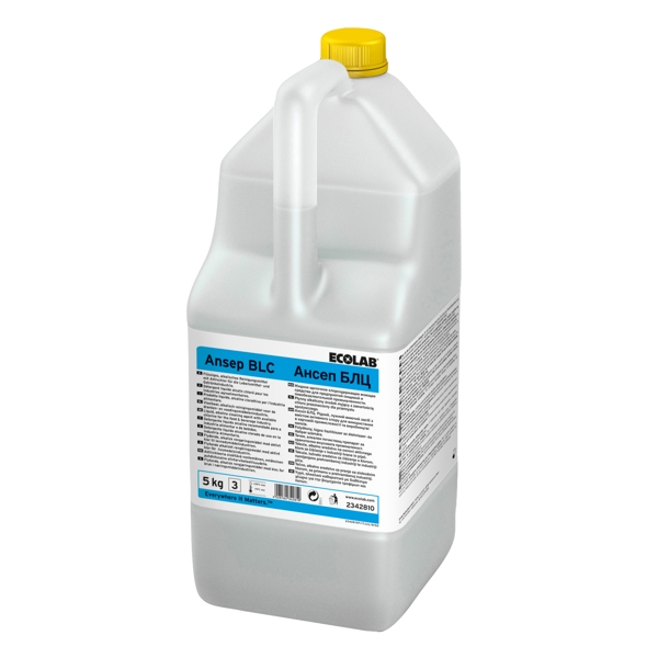 Ansep BLC alkalisches Reinigungsmittel chlorhaltiger Geruch, klar/ violett, flüssig, pH: 13 - 13,6 5 Kg - Webstar - Hygiene- und Verbrauchsartikel - Medizin- und Pflegeprodukte - Articles d’hygiène et consommables - Produits médicaux et de soins