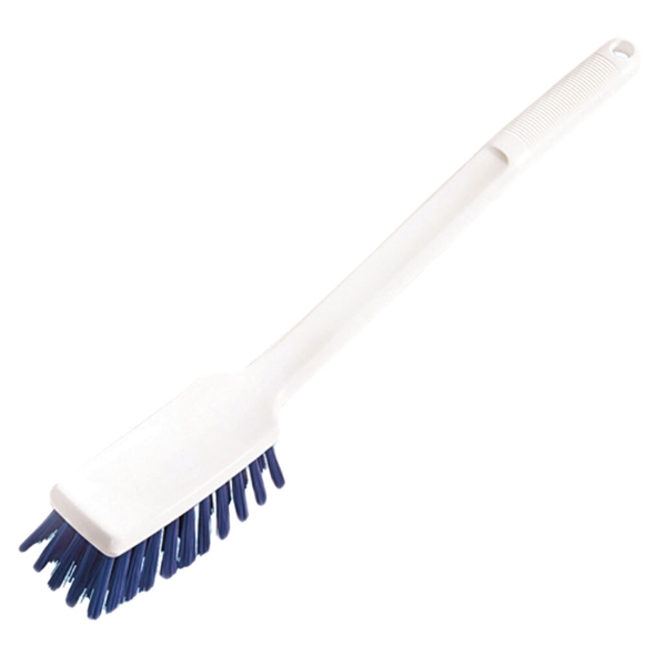 Handbürste hart 40 × 4,8 × 3,5 cm, mit langem Stiel blau - Webstar - Hygiene- und Verbrauchsartikel - Medizin- und Pflegeprodukte - Articles d’hygiène et consommables - Produits médicaux et de soins