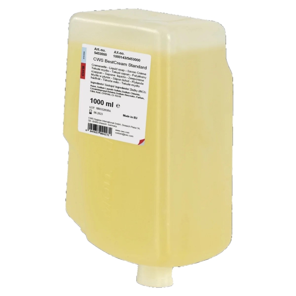 CWS Seifencreme Best Cream Standard, Zitronendurft, pH-neutral 1000ml - Webstar - Hygiene- und Verbrauchsartikel - Medizin- und Pflegeprodukte - Articles d’hygiène et consommables - Produits médicaux et de soins