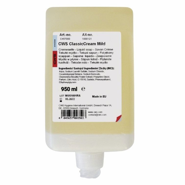 CWS Seifencreme Classic Mild 950ml - Webstar - Hygiene- und Verbrauchsartikel - Medizin- und Pflegeprodukte - Articles d’hygiène et consommables - Produits médicaux et de soins