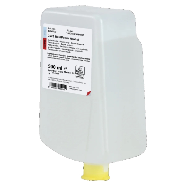 CWS Schaumseife Best Foam Neutral, parfümfrei, pH-neutral 500ml - Webstar - Hygiene- und Verbrauchsartikel - Medizin- und Pflegeprodukte - Articles d’hygiène et consommables - Produits médicaux et de soins