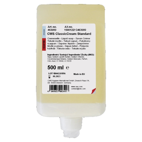 CWS Seifencreme Classic Standard 500ml - Webstar - Hygiene- und Verbrauchsartikel - Medizin- und Pflegeprodukte - Articles d’hygiène et consommables - Produits médicaux et de soins