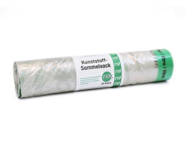 Sammelsäcke 110 l Bring Plastic back - Kanton Solothurn 110 Liter - Webstar - Hygiene- und Verbrauchsartikel - Medizin- und Pflegeprodukte - Articles d’hygiène et consommables - Produits médicaux et de soins