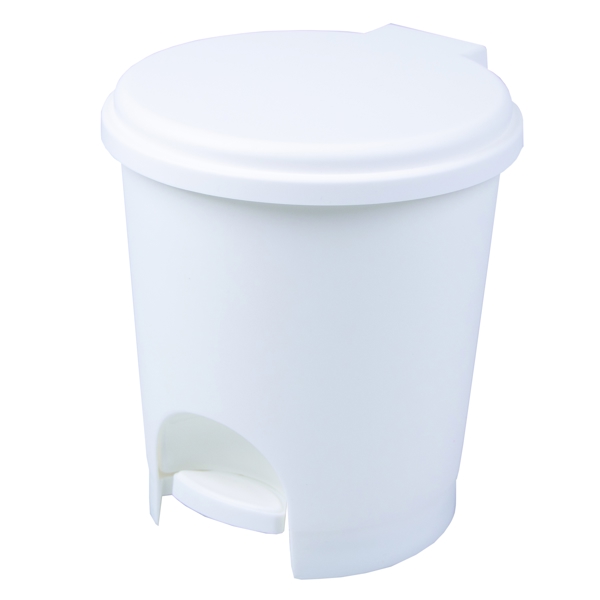 Treteimer Bad 22 × 21 × 21 cm, Inneneimer mit Henkel, aus Polypropylen weiss - Webstar - Hygiene- und Verbrauchsartikel - Medizin- und Pflegeprodukte - Articles d’hygiène et consommables - Produits médicaux et de soins