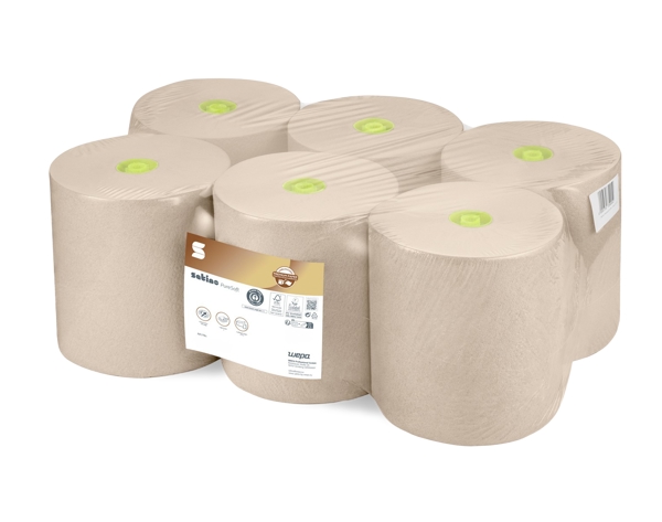 Satino PureSoft Handtuchrolle - SYS1 System Recycling, 2-lagig, beige 20,5 cm × 175 lfm - Webstar - Hygiene- und Verbrauchsartikel - Medizin- und Pflegeprodukte - Articles d’hygiène et consommables - Produits médicaux et de soins
