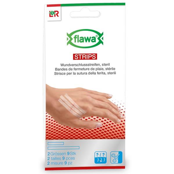 Wundnahtstreifen FLAWA strips  2 grössen steril