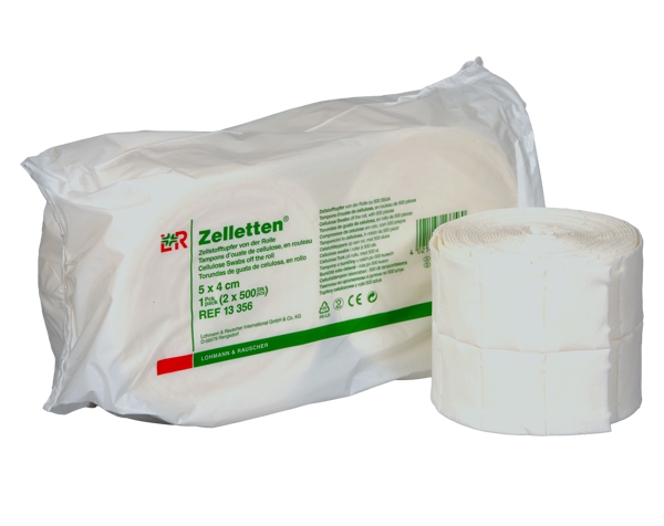 Zellstofftupfer weiss 2 Rollen à 500Stk 5 x 4 cm - Webstar - Hygiene- und Verbrauchsartikel - Medizin- und Pflegeprodukte - Articles d’hygiène et consommables - Produits médicaux et de soins