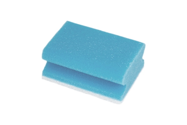 CLEAN and CLEVER Pflegeschwamm klein 9,5 × 7,0 × 4,8 cm blau/weiss - Webstar - Hygiene- und Verbrauchsartikel - Medizin- und Pflegeprodukte - Articles d’hygiène et consommables - Produits médicaux et de soins