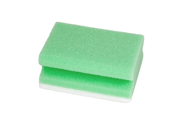 CLEAN and CLEVER Pflegeschwamm klein 9,5 × 7,0 × 4,8 cm grün/weiss - Webstar - Hygiene- und Verbrauchsartikel - Medizin- und Pflegeprodukte - Articles d’hygiène et consommables - Produits médicaux et de soins