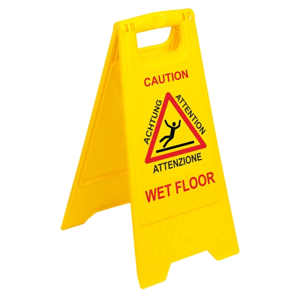 Warnschild Deluxe 62 × 30,5 × 2,8 cm gelb - Webstar - Hygiene- und Verbrauchsartikel - Medizin- und Pflegeprodukte - Articles d’hygiène et consommables - Produits médicaux et de soins