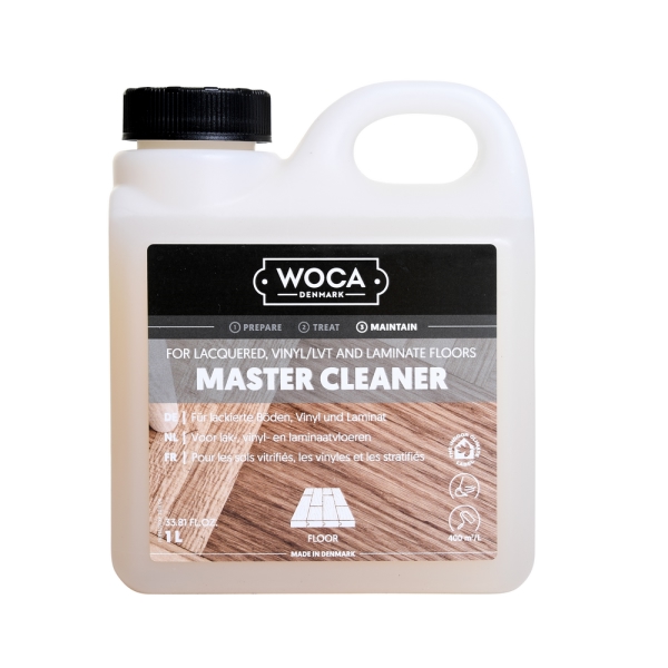 Woca Master Cleaner Lack und Vinylseife geruchlos, gelblich, flüssig, pH: 8 - 8,5 1 L, Konzentrat - Webstar - Hygiene- und Verbrauchsartikel - Medizin- und Pflegeprodukte - Articles d’hygiène et consommables - Produits médicaux et de soins