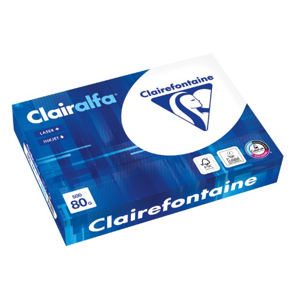 Kopierpapier A4 Clairalfa hochweiss, 80 g/m² 5 × 500 Blatt, A-Qualität - Webstar - Hygiene- und Verbrauchsartikel - Medizin- und Pflegeprodukte - Articles d’hygiène et consommables - Produits médicaux et de soins