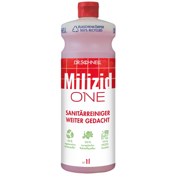 MILIZID ONE regenerativer Premium-Sanitärreiniger und Kalklöser