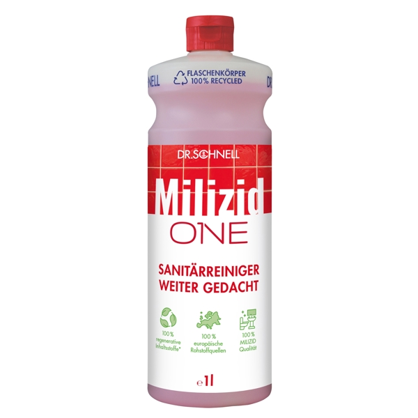 MILIZID ONE regenerativer Premium-Sanitärreiniger und Kalklöser