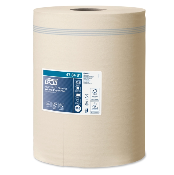 Tork Reflex starke Papierwischtücher Natur Midi - M4 System