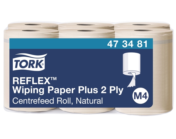 Tork Reflex starke Papierwischtücher Natur Midi - M4 System