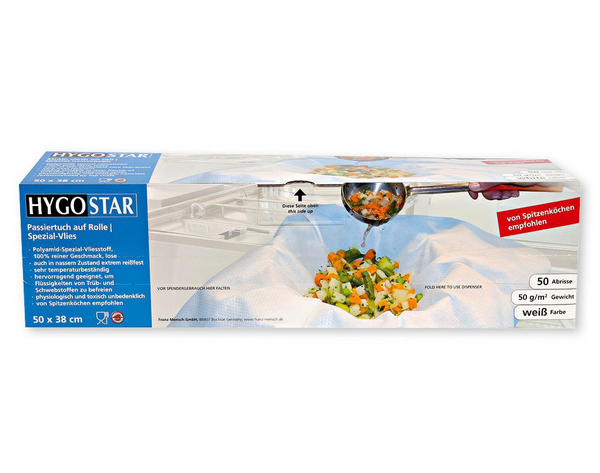 HYGOSTAR Passiertuch in Spenderbox