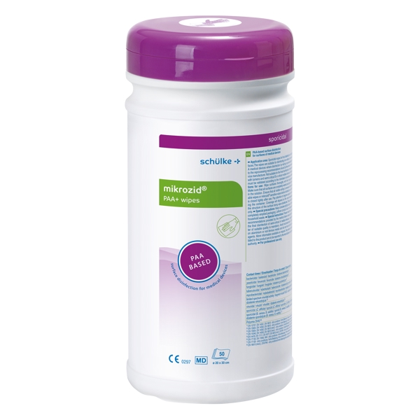 Mikrozid PAA+ Wipes, sporozide Desinfektionstücher, 50 Tücher/Dose - Webstar - Hygiene- und Verbrauchsartikel - Medizin- und Pflegeprodukte - Articles d’hygiène et consommables - Produits médicaux et de soins