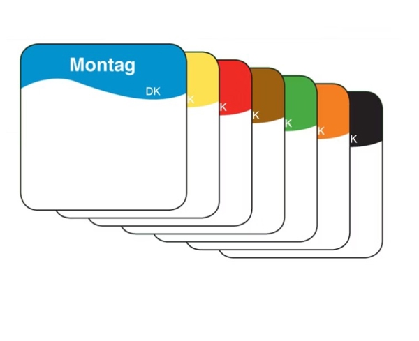 Etikettenrolle mit 500 Etiketten
