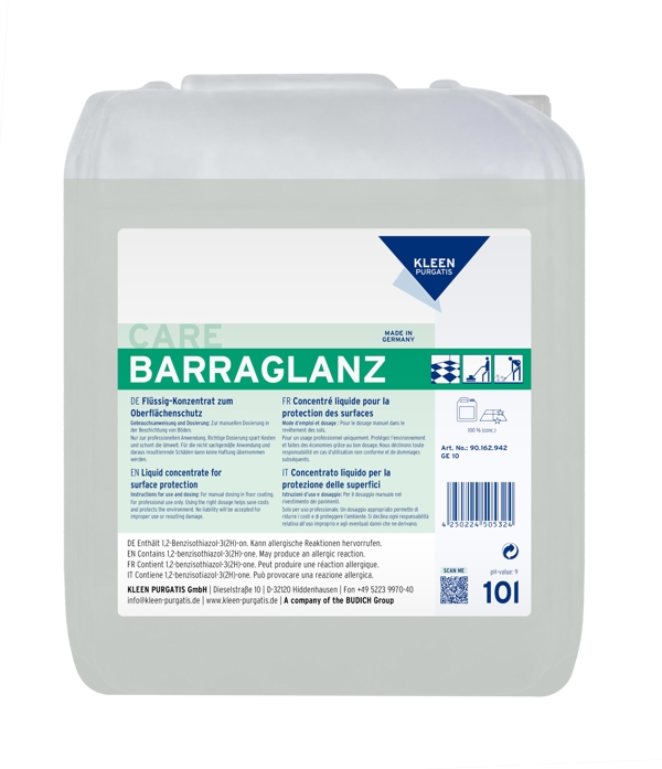 Kleen Purgatis BARRAGLANZ Beschichtungen