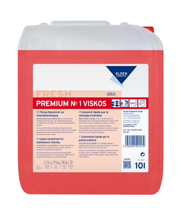 Kleen Purgatis PREMIUM NO.1 VISKOS Sanitärunterhaltsreiniger