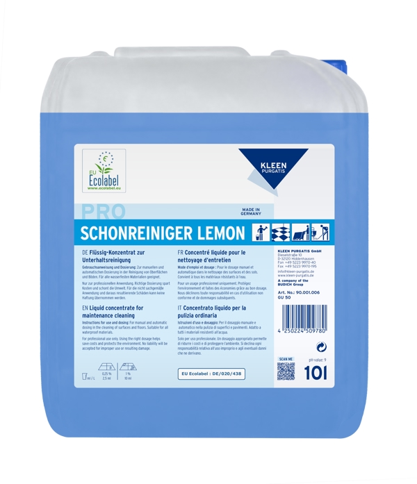 Kleen Purgatis SCHONREINIGER LEMON Alkoholreiniger
