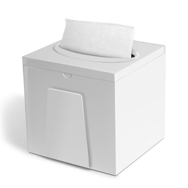 Essentia Servietten- Spender System One weiss 12.5x12.5x12.5cm ABS Kunstoff - Webstar - Hygiene- und Verbrauchsartikel - Medizin- und Pflegeprodukte - Articles d’hygiène et consommables - Produits médicaux et de soins