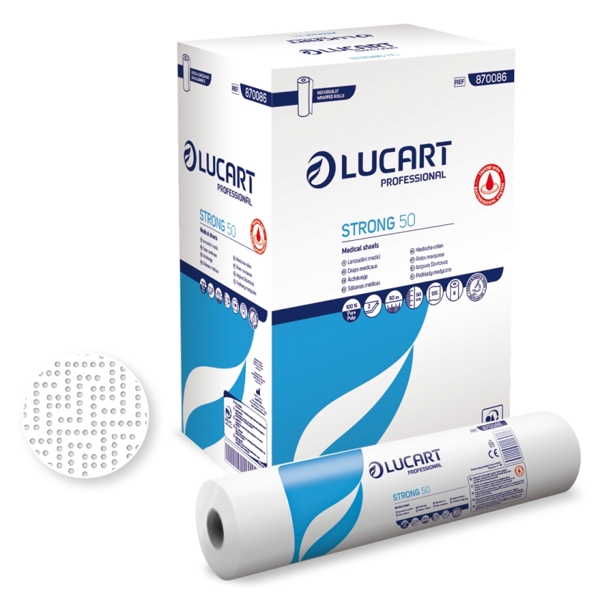 Strong Ärzterolle Zellstoff, 2-lagig, weiss 50 x 37cm, 135 Blatt - Webstar - Hygiene- und Verbrauchsartikel - Medizin- und Pflegeprodukte - Articles d’hygiène et consommables - Produits médicaux et de soins
