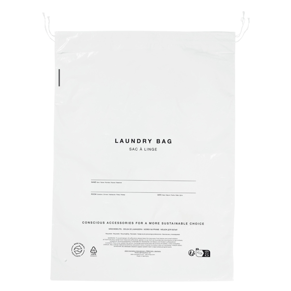 Wäschebeutel aus min. 80% PCR Plastik