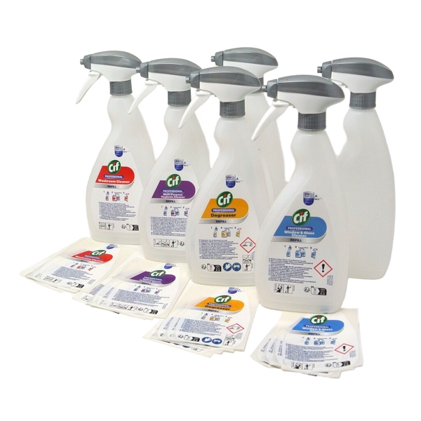 Cif Professional Leerflaschen Set