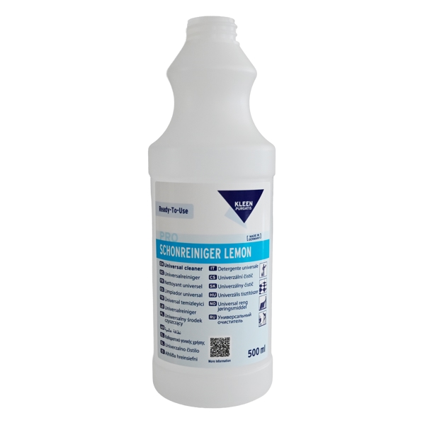Kleen Purgatis SCHONREINIGER LEMON Leerflasche