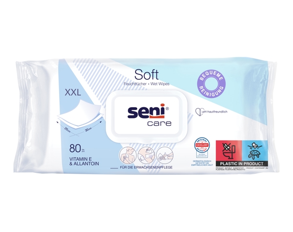 Seni Care Soft Feuchtpflegetücher mit Klappe