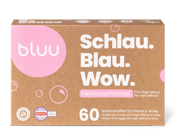 bluu Waschstreifen Feinwaschmittel