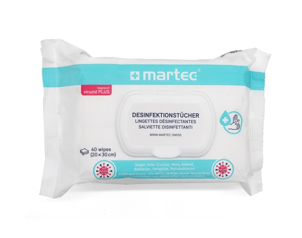 Martec Desinfektionstuch mit Aloe Vera Maxi