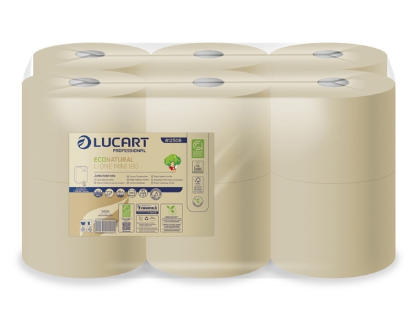 Lucart EcoNatural L1 Toilettenpapier Mini Jumbo