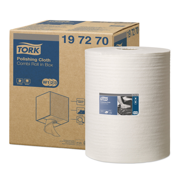 Tork Premium Poliertücher - Kombirolle im Karton – W1/W2/W3 System