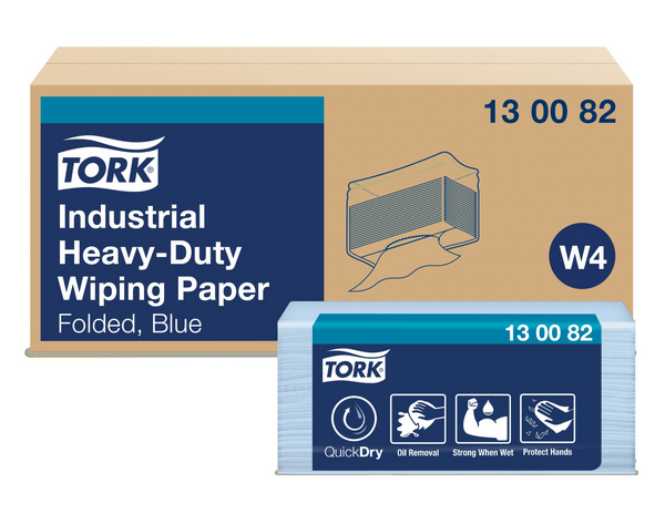Tork Premium extra starke Industrie-Papierwischtücher - Einzelblatt Top Pack - W4 System