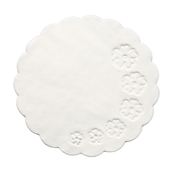 Mank Tissue Gläserunterlagen Ø 9 cm, rund, 7-lagig, weiss, Blumenprägung - Webstar - Hygiene- und Verbrauchsartikel - Medizin- und Pflegeprodukte - Kiosk- und Shopartikel - Fun Food Service - Schweiz - Articles d’hygiène et consommables - Produits médicaux et de soins - Produits de kiosque et de magasin - Fun Food Service - Suisse