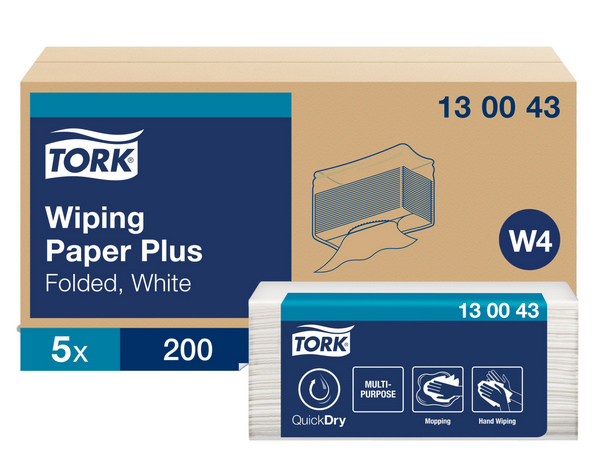 Tork Premium starke Mehrzweck-Papierwischtücher – Einzelblatt Top Pack – W4 System