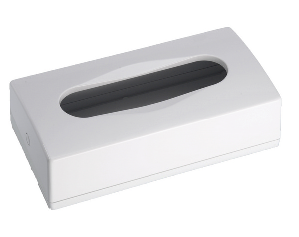 Kosmetiktuchspender Kunststoff, H: 70 B: 270 T: 140 mm, weiss, Wand- und Standmodell - Webstar - Hygiene- und Verbrauchsartikel - Medizin- und Pflegeprodukte - Kiosk- und Shopartikel - Fun Food Service - Schweiz - Articles d’hygiène et consommables - Produits médicaux et de soins - Produits de kiosque et de magasin - Fun Food Service - Suisse