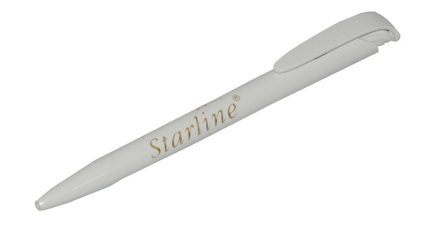 Starline Kugelschreiber weiss, Mine blau - Webstar - Hygiene- und Verbrauchsartikel - Medizin- und Pflegeprodukte - Kiosk- und Shopartikel - Fun Food Service - Schweiz - Articles d’hygiène et consommables - Produits médicaux et de soins - Produits de kiosque et de magasin - Fun Food Service - Suisse