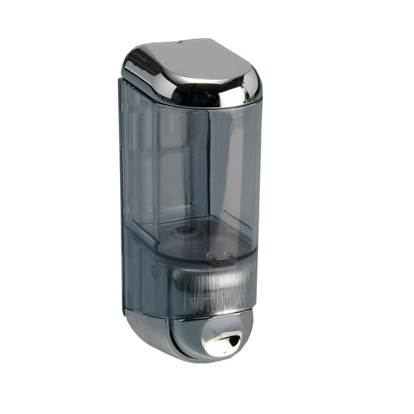 Cosi Seifenspender Chrom / transparent, 170 ml, H: 150 B: 55 T: 75 mm - Webstar - Hygiene- und Verbrauchsartikel - Medizin- und Pflegeprodukte - Kiosk- und Shopartikel - Fun Food Service - Schweiz - Articles d’hygiène et consommables - Produits médicaux et de soins - Produits de kiosque et de magasin - Fun Food Service - Suisse
