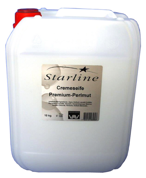 Starline Cream Soap Basic Flüssigseife weiss, pH-neutral, mit Perlglanz, 10 Liter - Webstar - Hygiene- und Verbrauchsartikel - Medizin- und Pflegeprodukte - Kiosk- und Shopartikel - Fun Food Service - Schweiz - Articles d’hygiène et consommables - Produits médicaux et de soins - Produits de kiosque et de magasin - Fun Food Service - Suisse