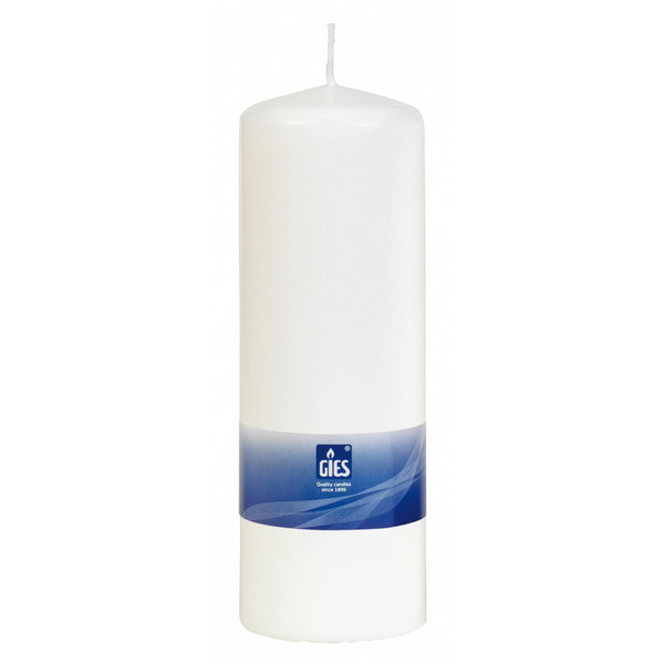 Stumpenkerzen 68 × 200 mm, Brenndauer ca. 80 Stunden, einzeln cellophaniert, weiss - Webstar - Hygiene- und Verbrauchsartikel - Medizin- und Pflegeprodukte - Kiosk- und Shopartikel - Fun Food Service - Schweiz - Articles d’hygiène et consommables - Produits médicaux et de soins - Produits de kiosque et de magasin - Fun Food Service - Suisse