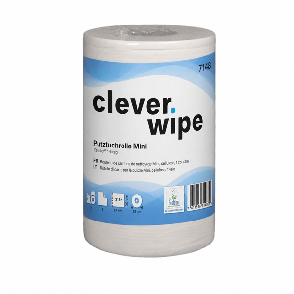 Papierwischtücher Mini Clever Wipe