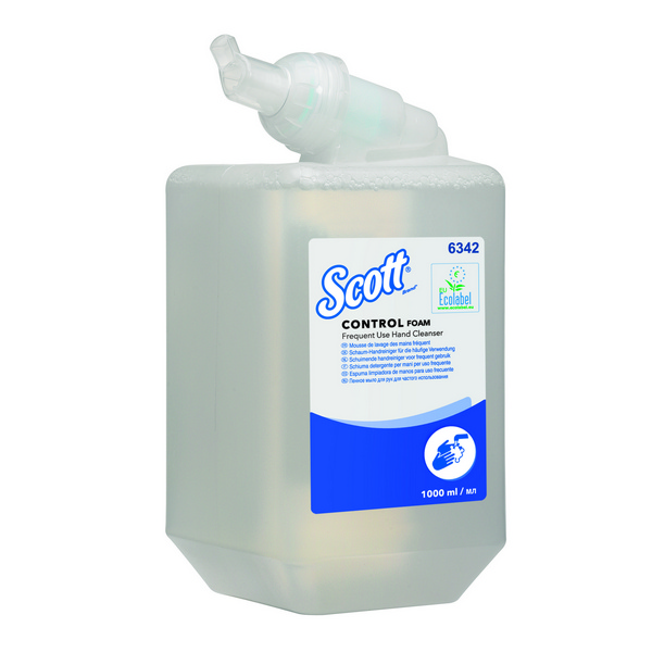Kimberly-Clark Scott Control Schaumseife unparfümiert, farblos, pH-neutral, 1 Liter - Webstar - Hygiene- und Verbrauchsartikel - Medizin- und Pflegeprodukte - Kiosk- und Shopartikel - Fun Food Service - Schweiz - Articles d’hygiène et consommables - Produits médicaux et de soins - Produits de kiosque et de magasin - Fun Food Service - Suisse