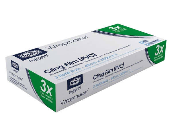 Frischhaltefolie Wrapmaster 4500, PVC, 45 cm × 300 m, 9 my - Webstar - Hygiene- und Verbrauchsartikel - Medizin- und Pflegeprodukte - Kiosk- und Shopartikel - Fun Food Service - Schweiz - Articles d’hygiène et consommables - Produits médicaux et de soins - Produits de kiosque et de magasin - Fun Food Service - Suisse