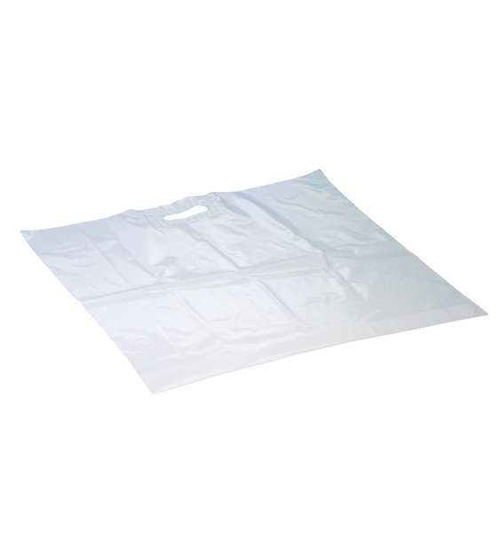 Tragtaschen mit Griffloch PE-LD, weiss, 55 × 60 cm + 10 cm, 0,06 mm - Webstar - Hygiene- und Verbrauchsartikel - Medizin- und Pflegeprodukte - Kiosk- und Shopartikel - Fun Food Service - Schweiz - Articles d’hygiène et consommables - Produits médicaux et de soins - Produits de kiosque et de magasin - Fun Food Service - Suisse